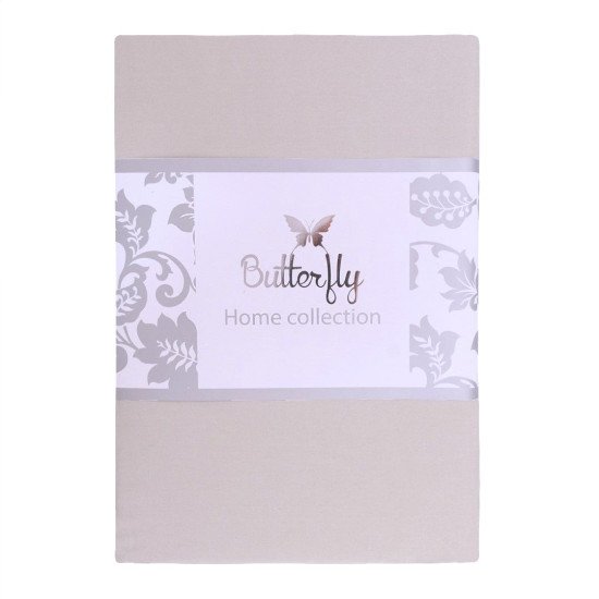 Пододеяльник на молнии Сатин Делюкс "Butterfly"  BGS906 светло-серый 200*220 см