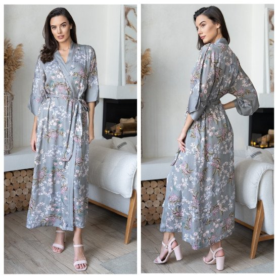 Халат женский "Мiа-Amore" Аmely серый 44-46 (S/M)