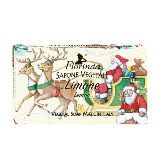 Мыло парфюмированное "Florinda" Marry Christmas/Счастливого рождества Limone/Лимон 100 г