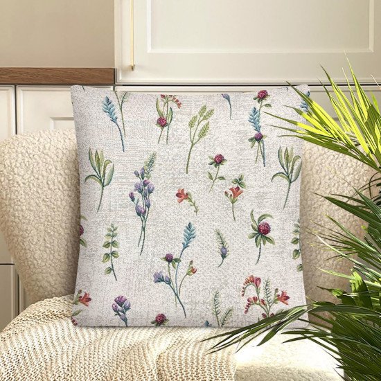 Декоративная наволочка "Гобелен" Даника Клевер фон односторонняя 45*45 (±2) см