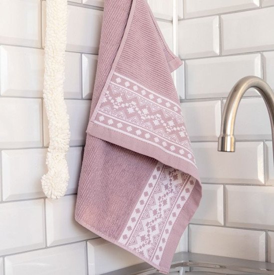 Полотенце махровое кухонное "DeNastia" Вельвет лаванда/D100264 40*60 см