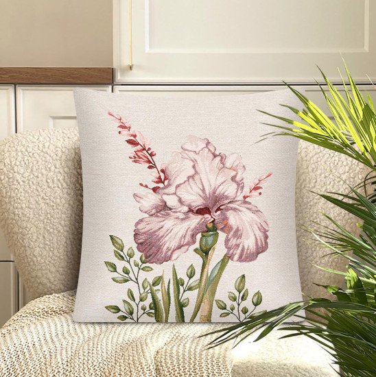 Декоративная наволочка "Гобелен" Ирисовый сад 1 45*45 (±2) см