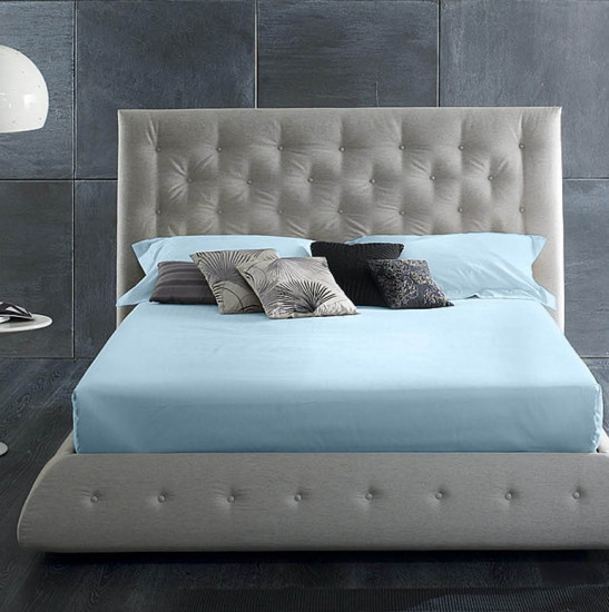 Простыня Мако-сатин "Primavelle" голубой 180*215 см