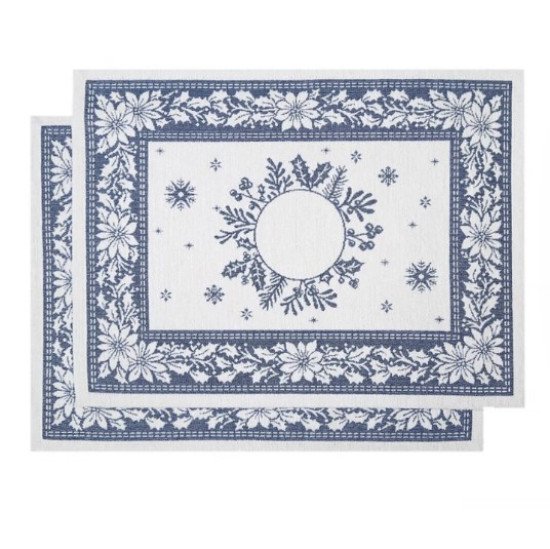 Комплект декоративных салфеток 2 шт. "Гобелен" Нидерланды голубой Венок 35*45 см-2 шт.