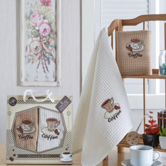 Комплект полотенец для кухни 2 шт. "Meteor" Lux Cofe 40*60 см