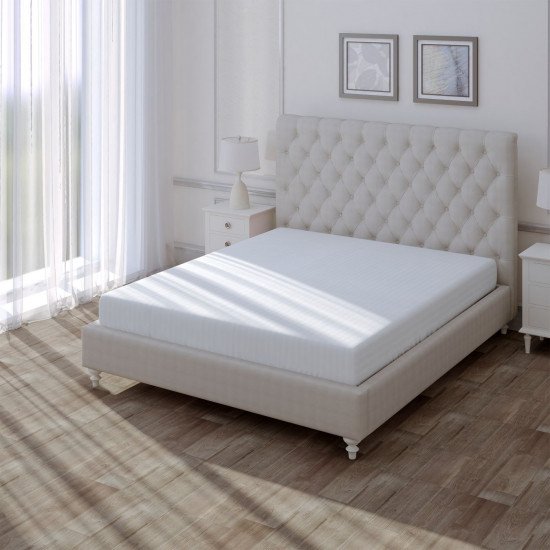 Простыня на резинке Страйп-сатин Royal 200*200 высота 20 см