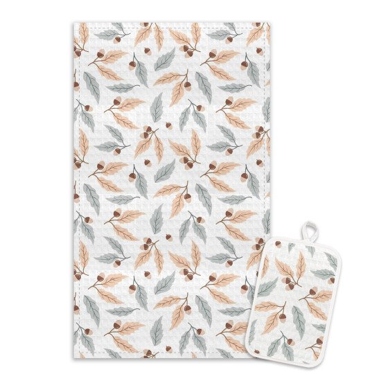 Комплект для кухни 2 предмета "Гранд Стайл" жёлуди 35*60 см , 14*22 см