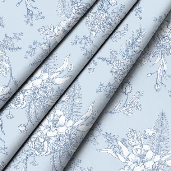 Простыня на резинке Перкаль "Wenge" Annette 60034-1 180*200 высота 25 см