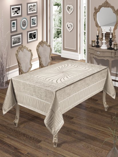 Скатерть "Do&Co" Gunes капучино 160*220 см