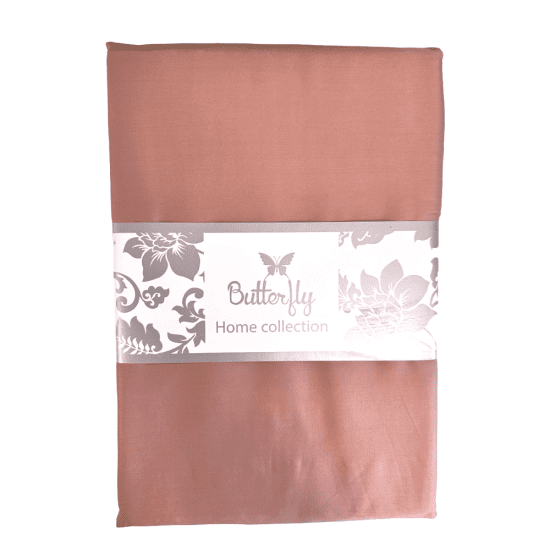 Пододеяльник на молнии Сатин Делюкс "Butterfly"  370 пыльно-розовый 145*215 см
