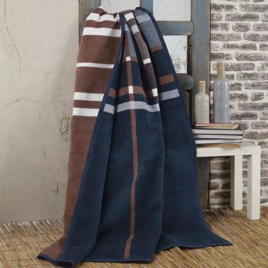 Плед  Cinnamon синий 200*220 см