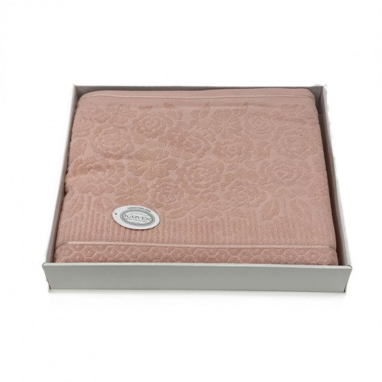 Покрывало-простыня махровая Rose v13 пудра 220*240 см