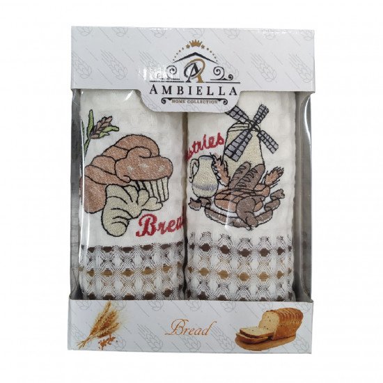 Комплект полотенец для кухни 2 шт. "Ambiella" Хлеб-2 35*50 см