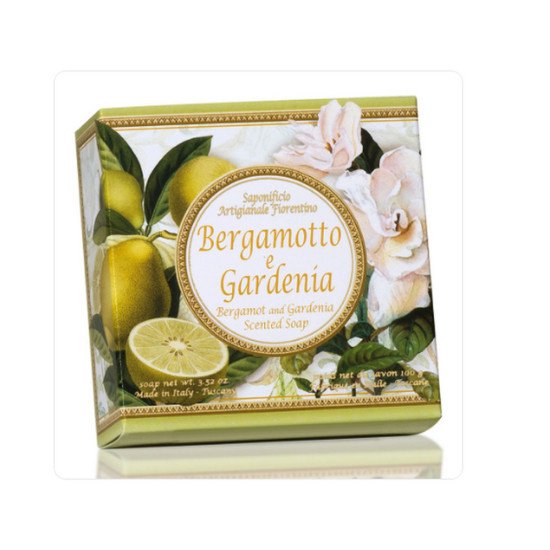 Мыло растительное "Saponicifio Artiginale Fiorentino" Ароматическое Бергамот и Гардения 100 г