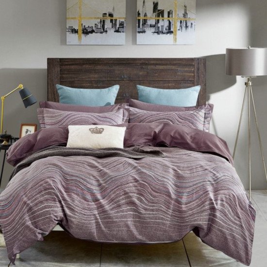 Постельное белье Сатин с увеличенной простыней "Nova"- А-835 2 спальный