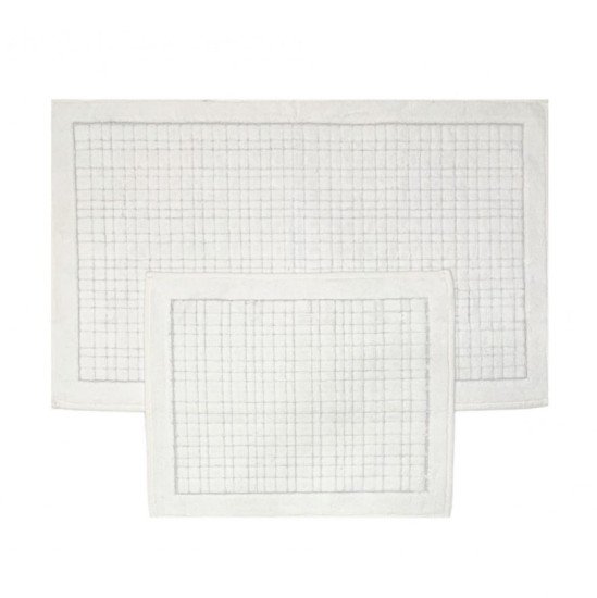 Комплект ковриков для ног в ванную 2 шт. "Karven" Ekose кремовый 50*60 см, 60*100 см