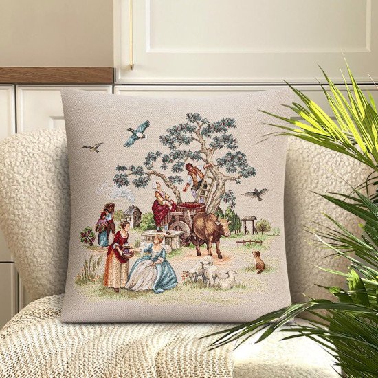 Декоративная наволочка "Гобелен" Великолепный век 45*45 (±2) см