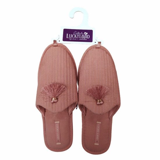 Тапочки женские "Lucky land" Comfort розовый-4 40