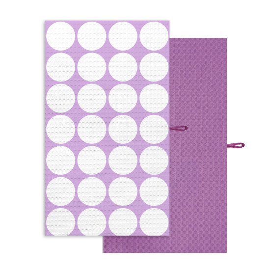 Комплект кухонных полотенец 2 шт "Гранд Стиль" горошек сирень 27*46 см