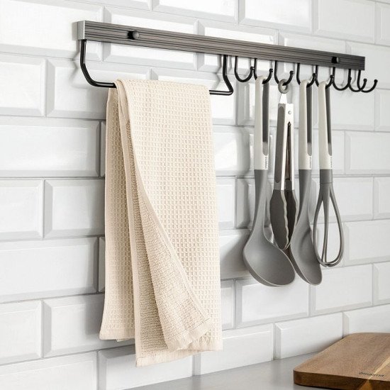 Полотенце махровое кухонное "DeNastia"  молочный/D100307 35*75 см