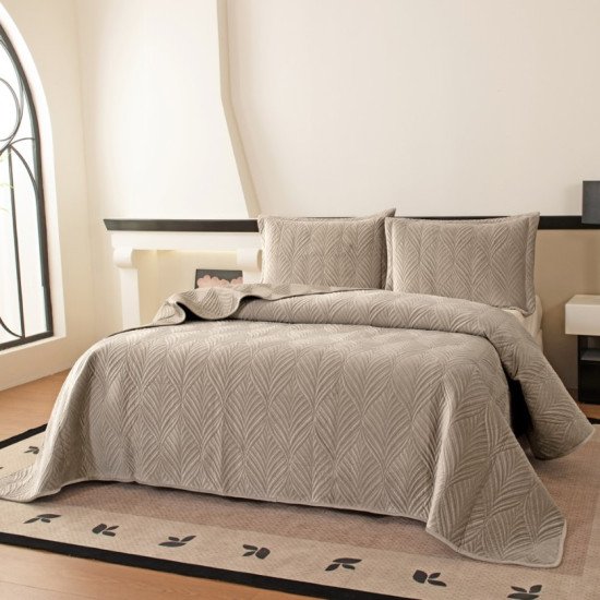 Покрывало с наволочками Таира светло-бежевый 240*260 см