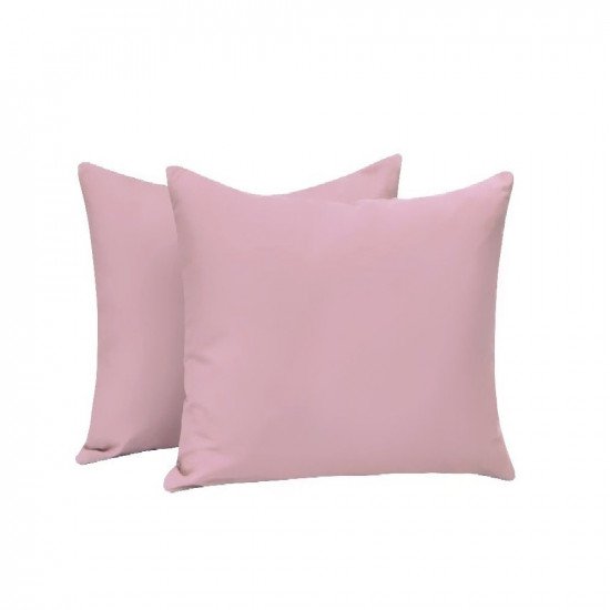 Комплект наволочек 2 шт. Сатин "Nova" пудра 70*70 см