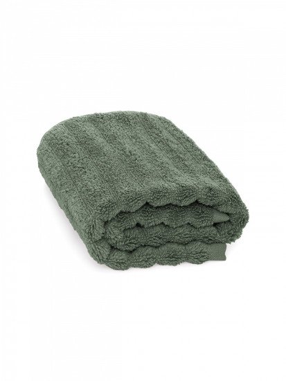Полотенце махровое кухонное "DeNastia" Узкая волна зеленый D100301 40*60 см