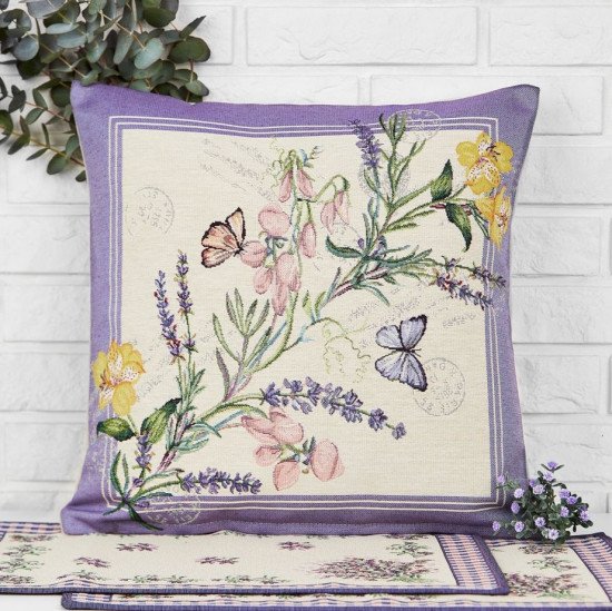 Декоративная наволочка "Гобелен" Аромат полей 45*45 (±2) см