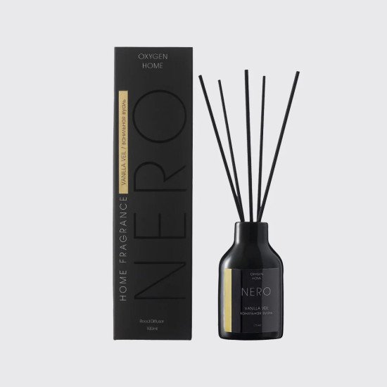Аромадиффузор "Oxygen Home" Коллекция Nero, Vanilla Veil/Ванильная вуаль 100 мл