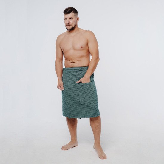 Килт для сауны мужской "Votex" темно-зеленый 976 60*140 см