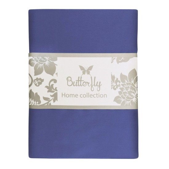 Пододеяльник на молнии Сатин Делюкс "Butterfly"  117 сапфир 200*220 см