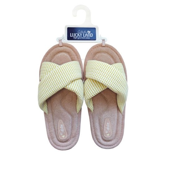 Тапочки женские "Lucky land" Comfort желтый 39