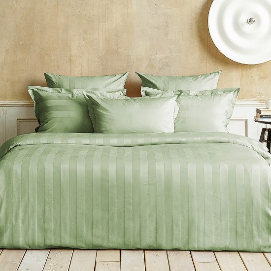 Постельное белье Urban Classic Страйп сатин- 4018 базилик Евро