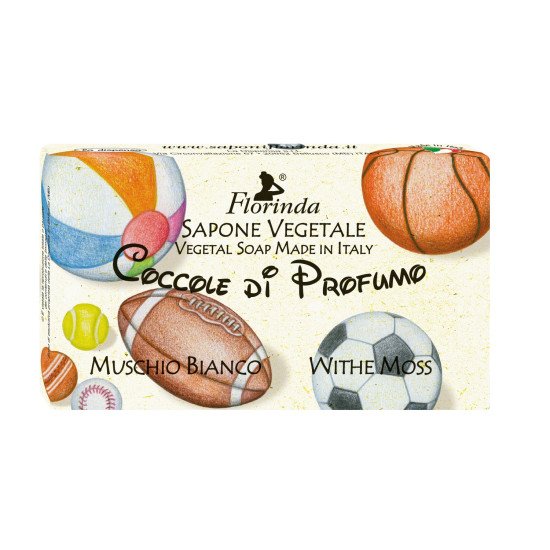 Мыло парфюмированное "Florinda" Coccole Di Profumo/Ароматы детства Muschio Bianco/Белый мускус* 100 г