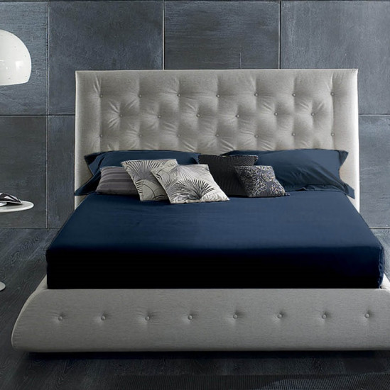 Простыня Мако-сатин "Primavelle" темно-синий 180*215 см