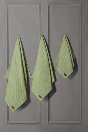 Полотенце вафельное 1 шт "Arya" Rob зеленый 50*90 см