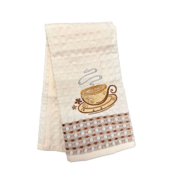 Полотенце кухонное 1 шт "Ambiella" Кофе v5 35*50 см