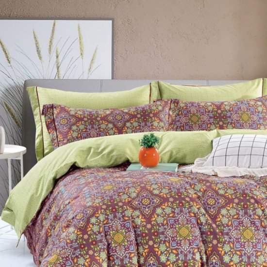 Постельное белье Сатин- 1981-6 Евро