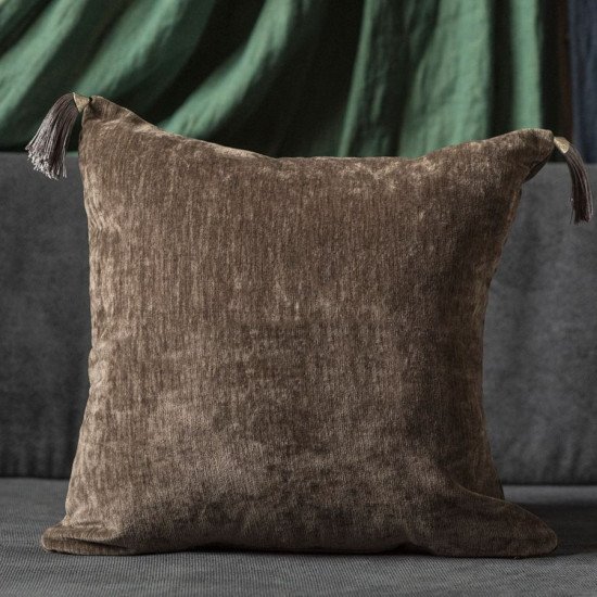 Подушка декоративная Velvet шоколад 43*43 см