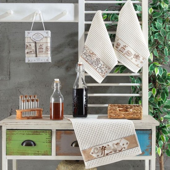 Комплект полотенец для кухни 2 шт. "Ceylin's" Кофе 30*50 см