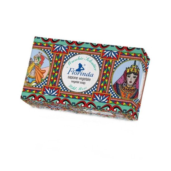 Мыло парфюмированное "Florinda" Искусство Солнца Muschio Selvatico / Дикий Мох  200 г