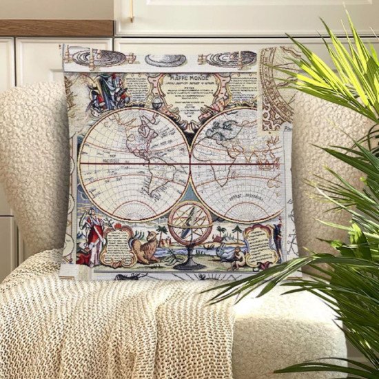 Декоративная наволочка "Гобелен"  Карты 45*45 (±2) см