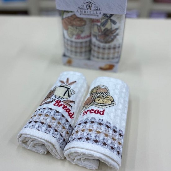 Комплект полотенец для кухни 2 шт. "Ambiella" Хлеб-3 35*50 см