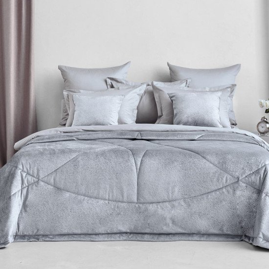 Покрывало  с наволочками Allure 3550 стальной 240*260 см
