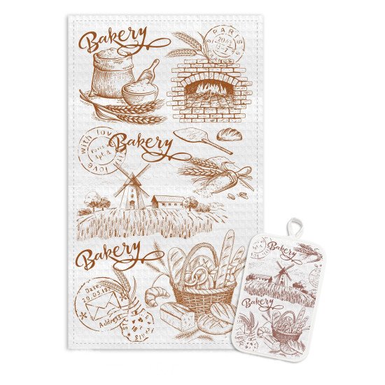 Комплект для кухни 2 предмета "Гранд Стайл" выпечка винтаж 35*60 см , 14*22 см