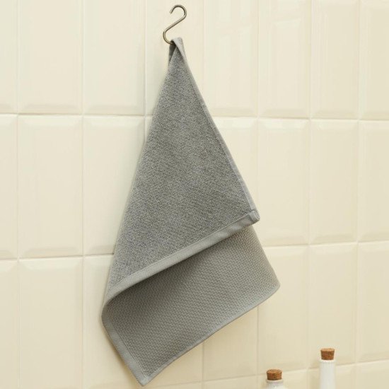 Полотенце махровое кухонное "Fine Line"  серый 40*55 см