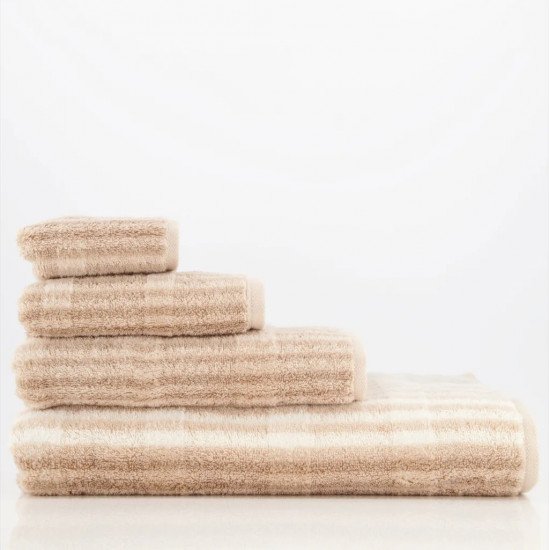 Полотенце махровое 1 шт "Cawo" Noblesse Cashmere Streifen 33 50*100 см