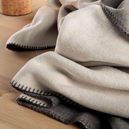 Плед "Biederlack" двусторонний Natur Graphit 150*200 см