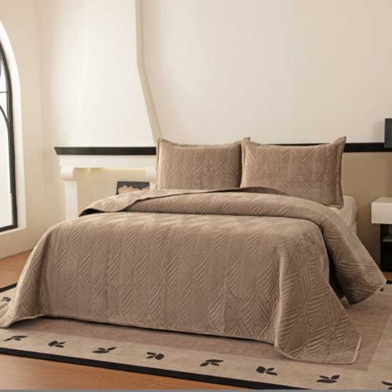 Покрывало с наволочками Таира бежевый 240*260 см