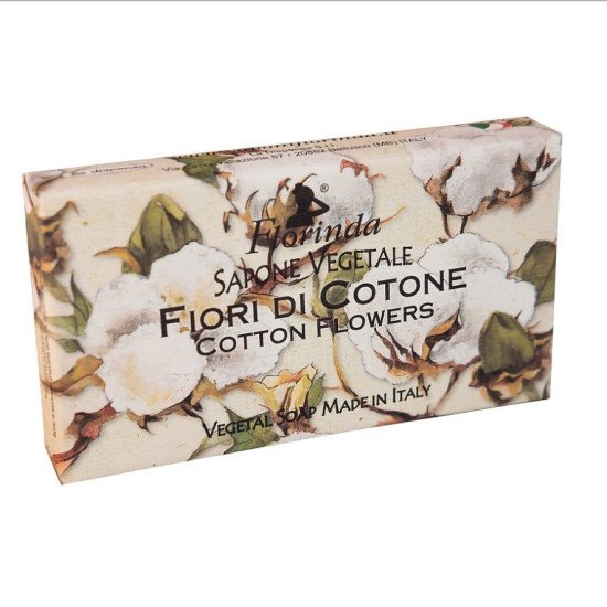 Мыло парфюмированное "Florinda" Magia dei Fiori/Магия цветов Fiori Di Cotone/Цветы хлопка* 100 г